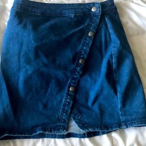 New without tags snap button free people denim mini